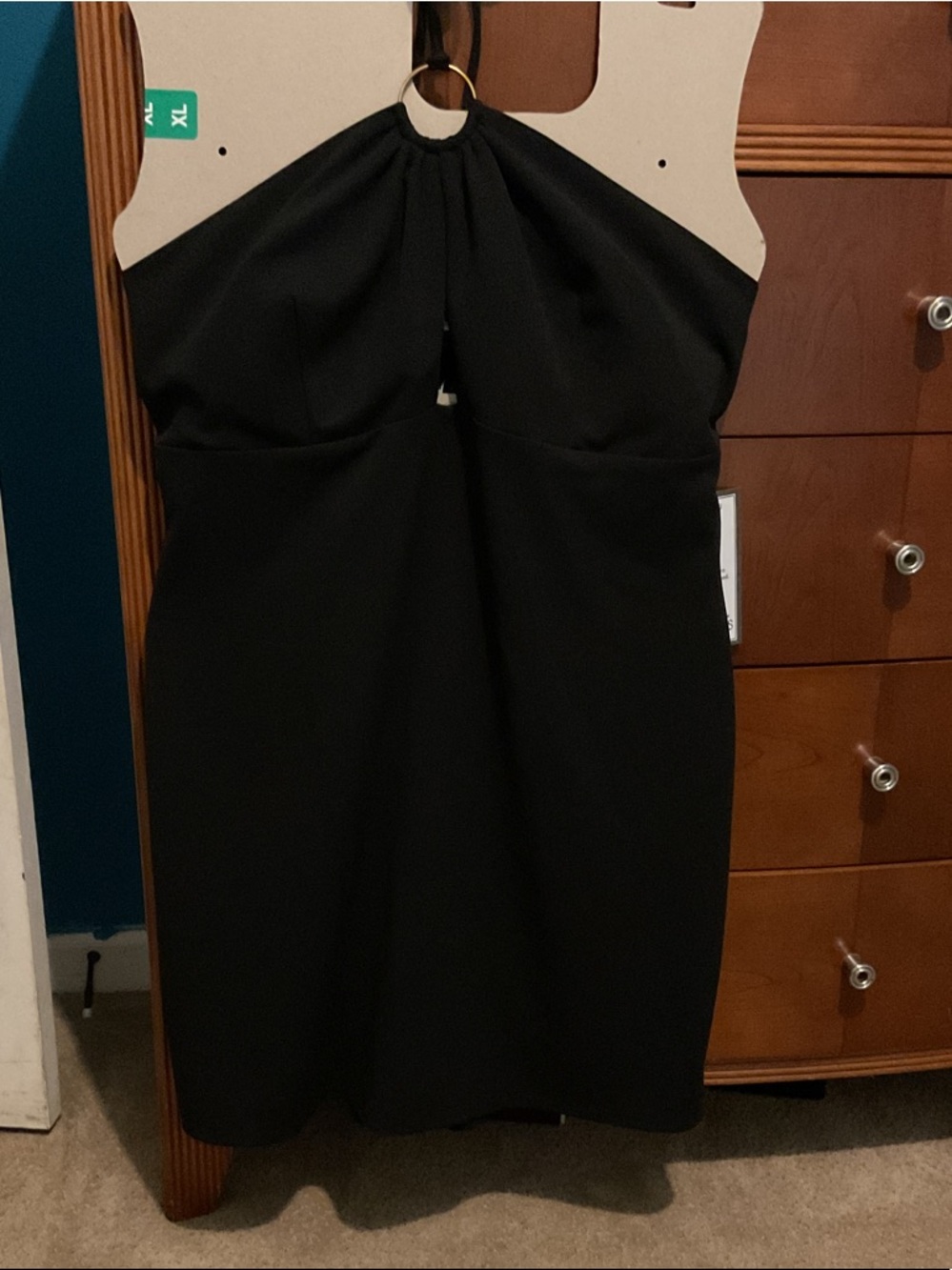 Black Halter Neck Cocktail Dress - Elegant Evening Wear